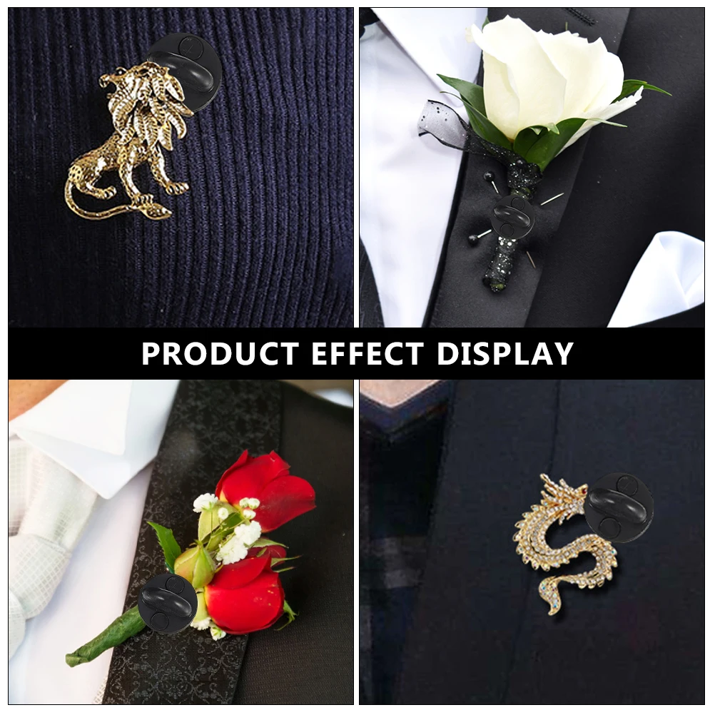 

Name Badges with Clip Butterfly Hat Plastic Lapel Pin Backs Backing Holder Clasp