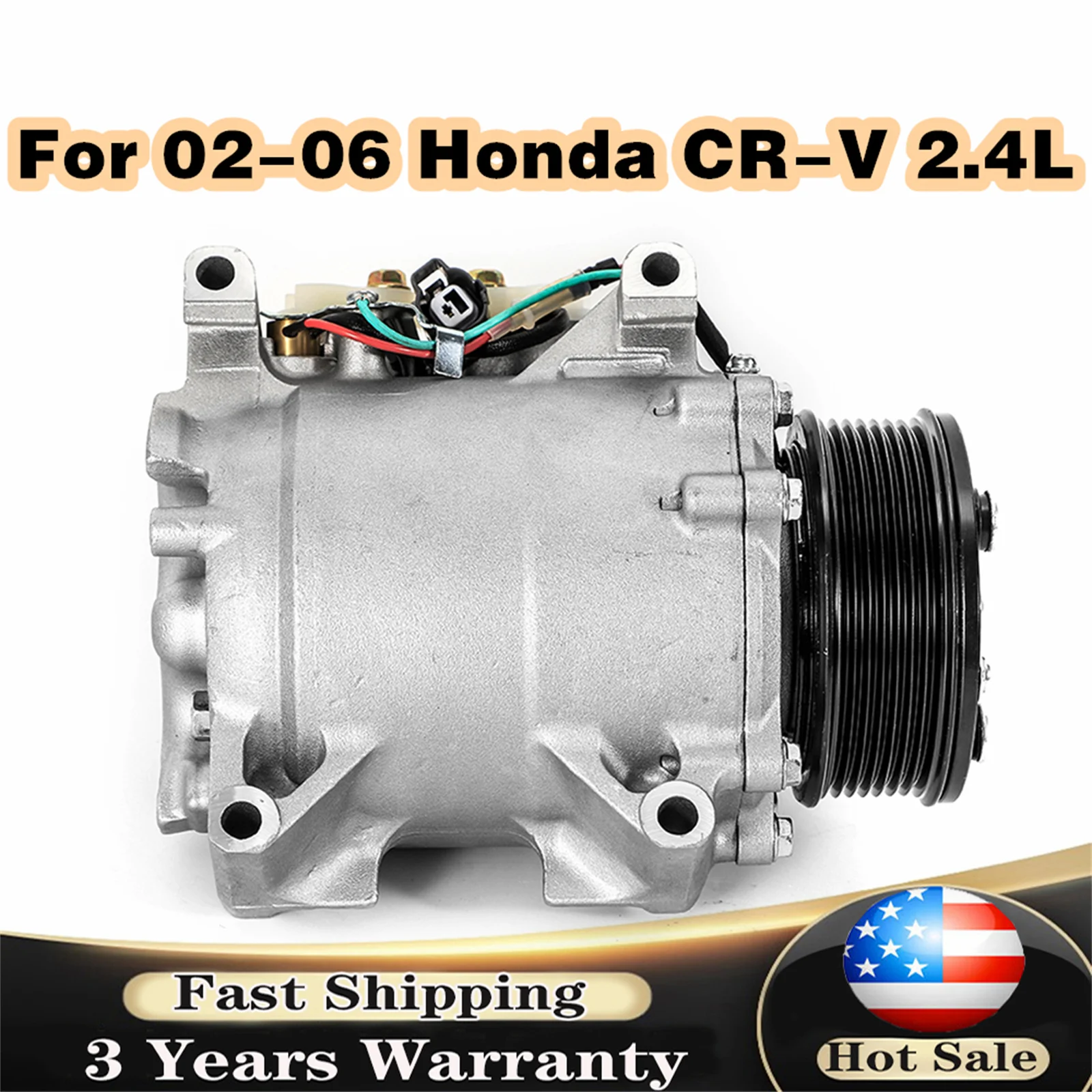 Car Air Conditioning compressor w/ Clutch  For ACURA TSX 2.4L 2002-2006  CO10663AC 38870PNB006  Car Accessory