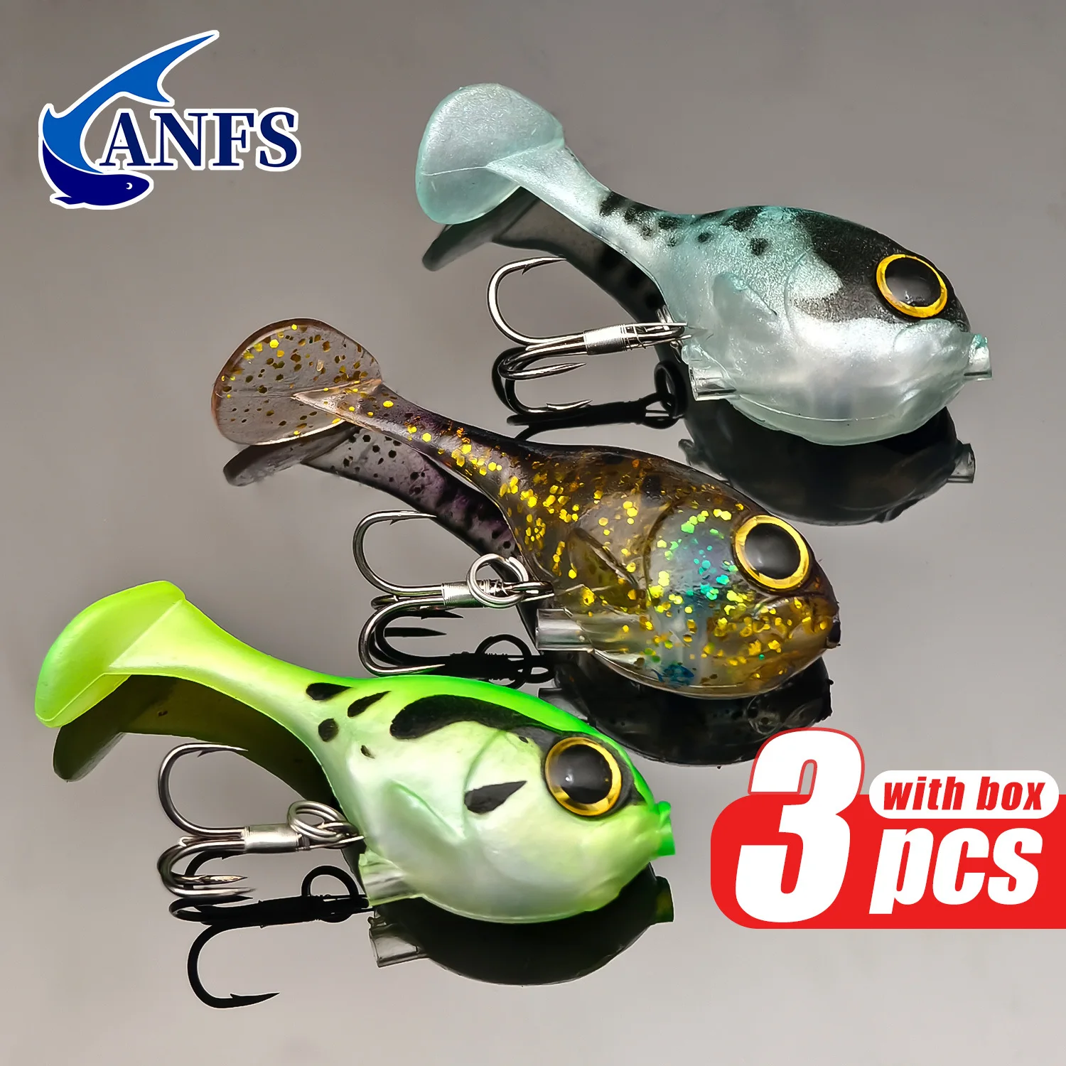 3Pcs Soft Fishing L… - image