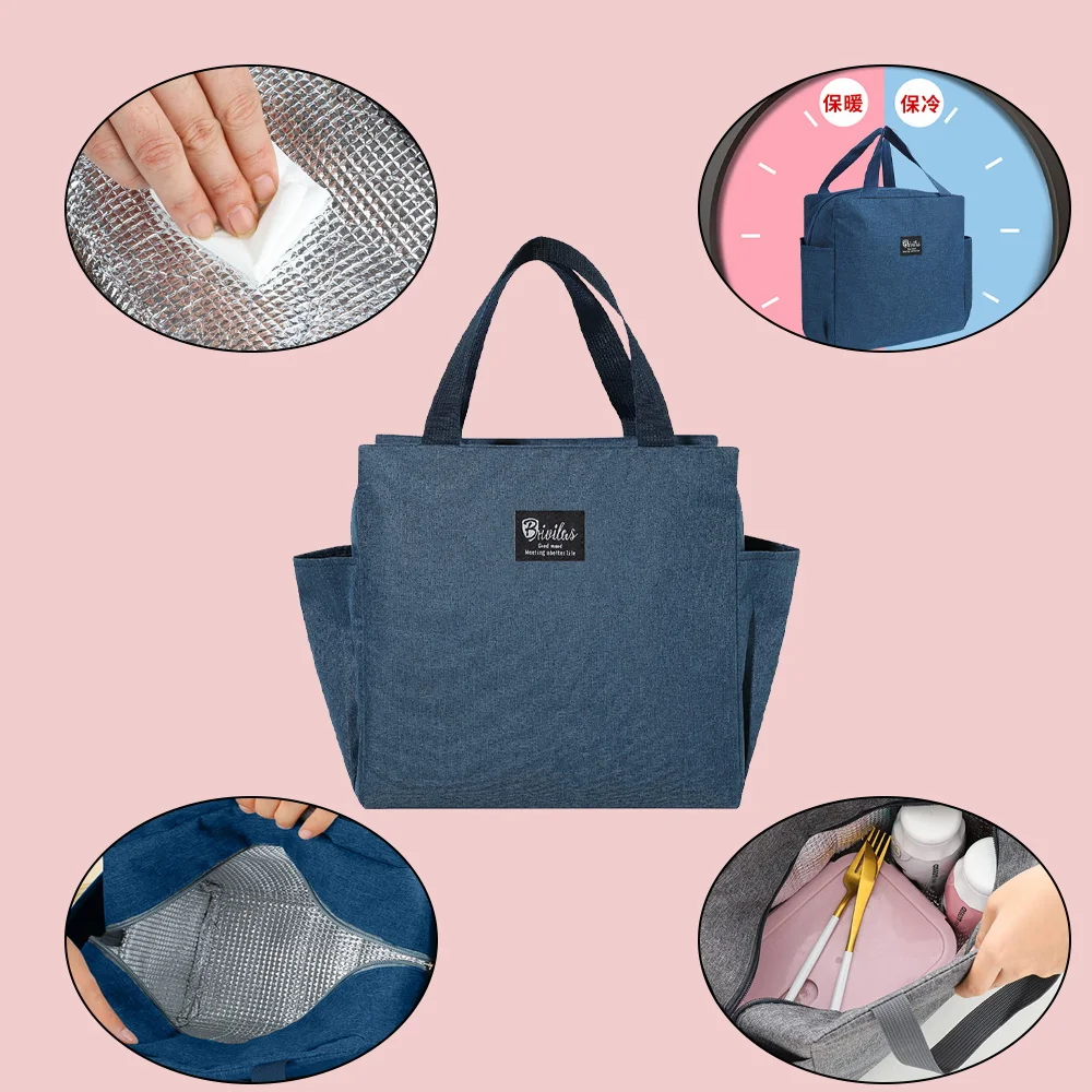Insulated Lunch Cooler Bag New Portable Multifunction Large Capacity Dinner Box Bags School Picnic Cat Series Thermal Food Packs