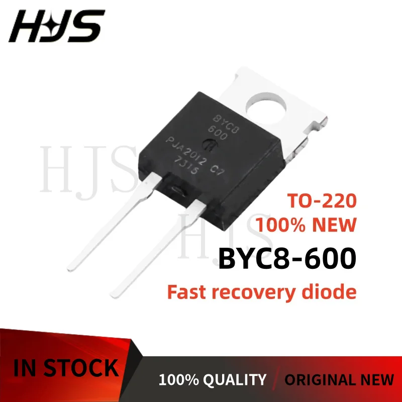 10-30pcs BYC8-600 BYC8600 BYC8 600 Fast recovery rectifier diode TO-220 Best quality