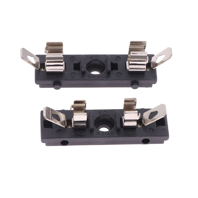 5PCS 5*20/6*30MM Fuse Holder R3-45 Fuse Holder 10A250V Panel Mounting High Temperature Resistance Fuse Boxes