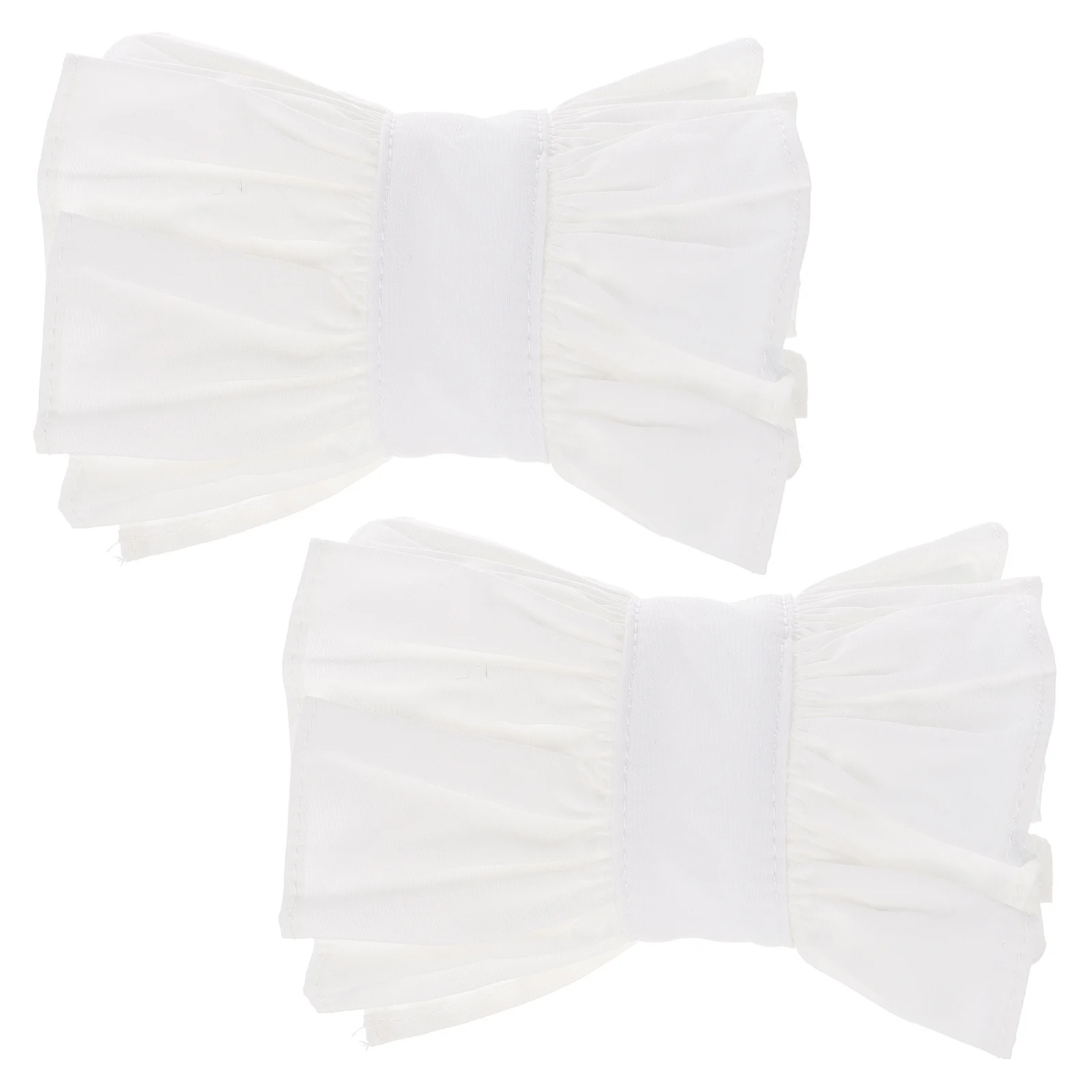 

Detachable False Sleeves Fake Wrist Cuffs Pleated Horn Style Elegant Shirt Fake Sleeves for Women Men Costume Accessories