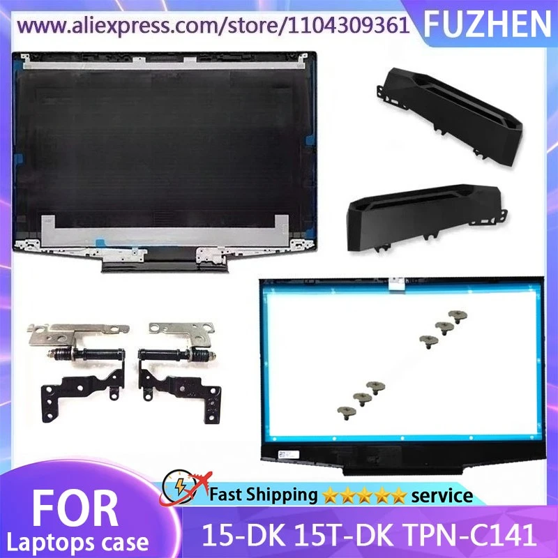 

New Cover For 15-DK 15T-DK TPN-C141 Laptop LCD Rear Cover/Front Frame/hinges/Air vents/Top Cover/Silver/Purple/Green