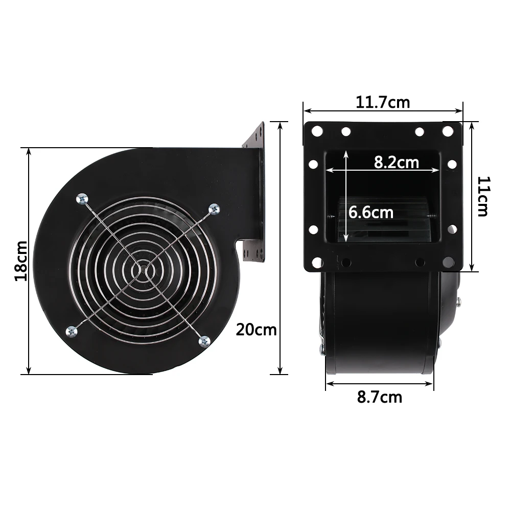 Ventilateur centrifuge à fréquence industrielle, 130FLJ5, 120W, refroidissement industriel, multi-ailes, souffleur d'air silencieux, 220V