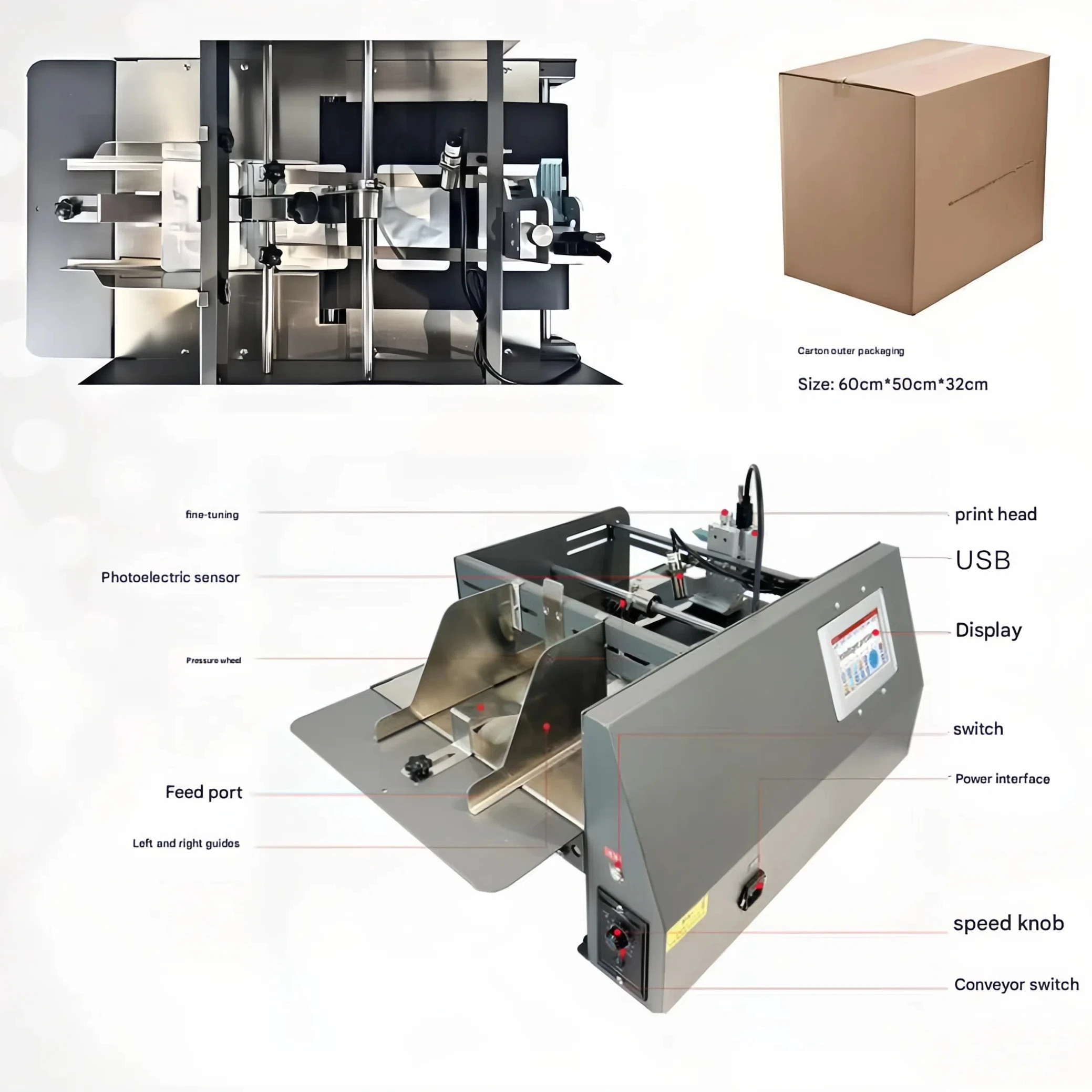 

Настольная автоматическая машина для кодирования T-W, настольный мини-принтер с фрикционным устройством