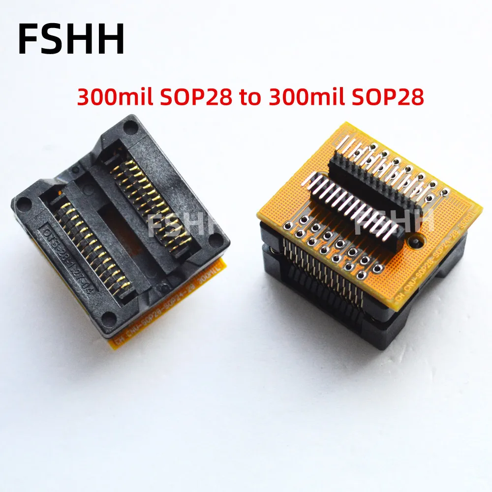 

300mil SOP28 to SOP28 test socket SOP28 SOIC28 ic socket 1.27mm Pitch to 1.27mm Online test