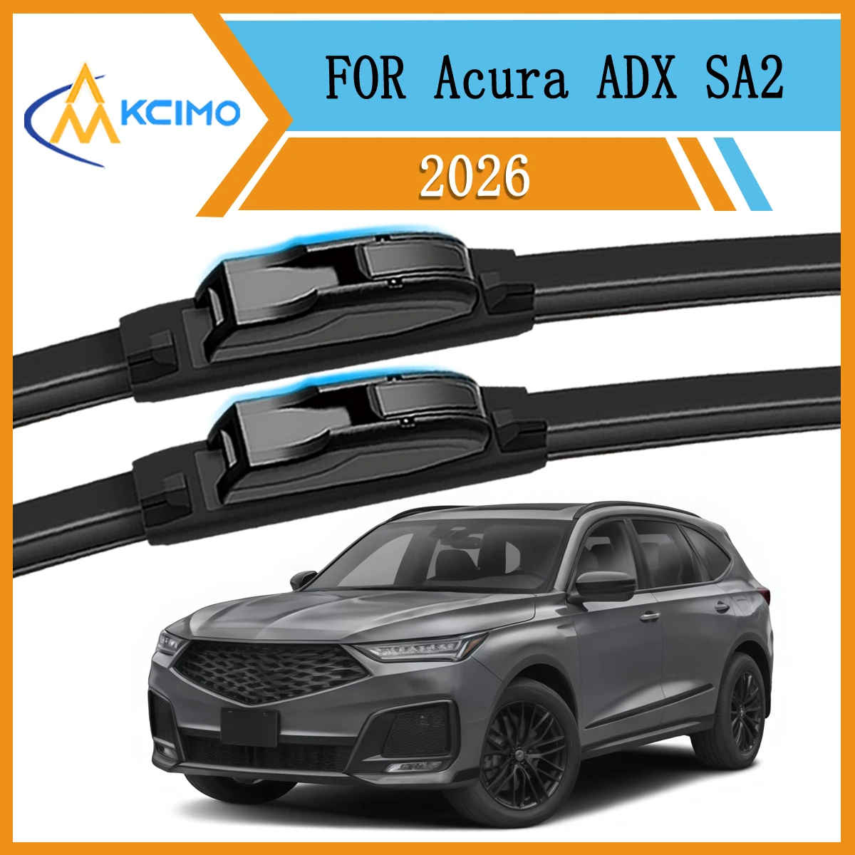 

Front Windshield Wiper Blades Set For Acura ADX SA2 2026 Direct Replacement Streak-Free All-Season Wipers Set of 2 Quiet