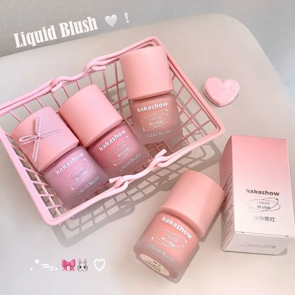 Colorete líquido hidratante tipo prensado, colorete líquido para mejillas, crema que mejora el Color, maquillaje duradero, Cosméticos de maquillaje para mujeres