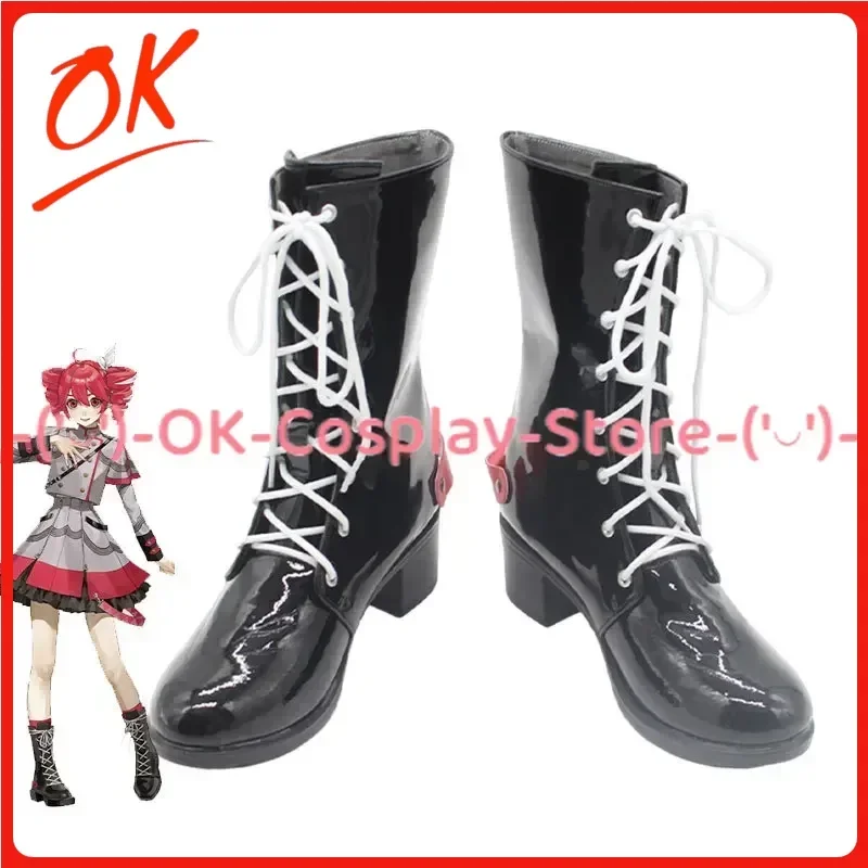 [Angepasst] Teto Cosplay Schuhe Anime Spiel Roleplay Kostüm Requisiten Halloween Karneval Urlaub Party PU Leder Stiefel