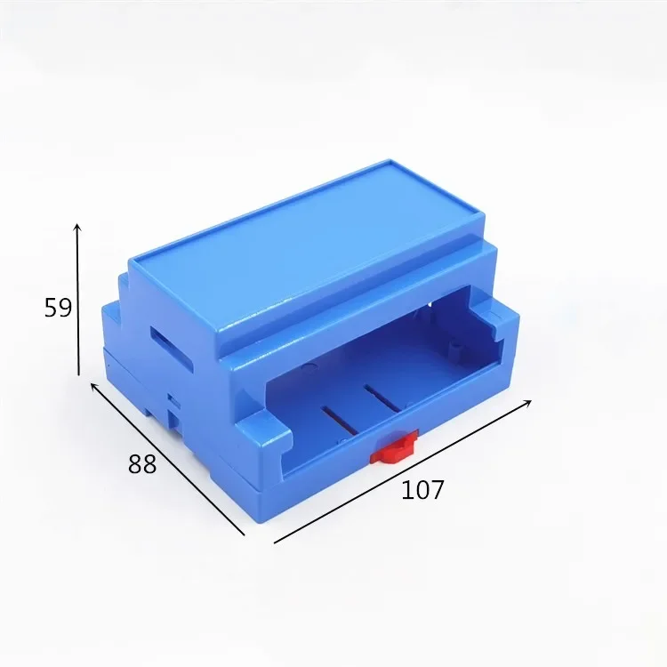 1pcs Factory Direct Sales Electronic Instrument DIN 35-Rail Power Box Controller Housing 88x107x59MM 4-03-3 ABS Plastic Shell view 2