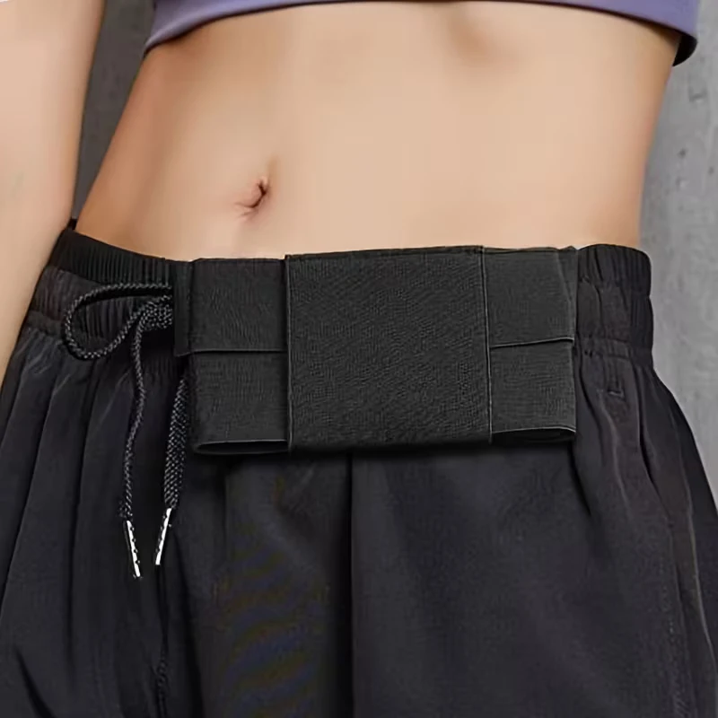 Elastic Waist Belt Phone Bag, Unisex Outdoor Portable Sports Waist Bag, Fitness and Hiking Horizontal Elastic Band, Phone Storag