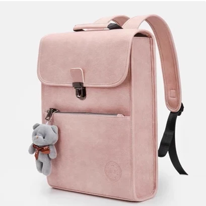 Lightweight Laptop Backpack for Women Casual Simple Style Double Shoulder Handheld Bag Suitable for 16 Inch And 14 Inch Laptops