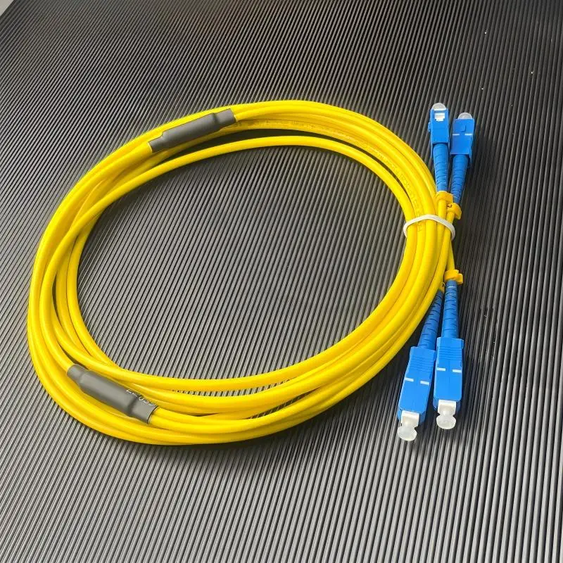 New Condition Optical SC Fiber Cable for Printer Machines Single Pin Double Connector Head 6.5/8/10m Optical Fiber Cable