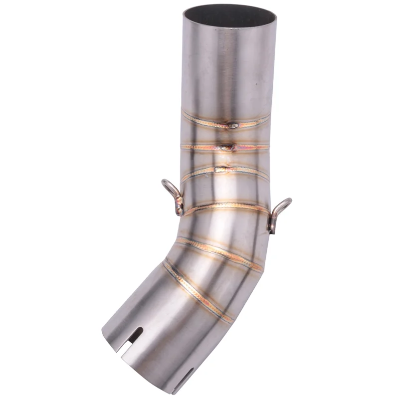 

4X Motorbike Middle Exhaust Middle Mid Link Pipe Connector For Kawasaki Z900 2017-2018 Without Exhaust Muffler