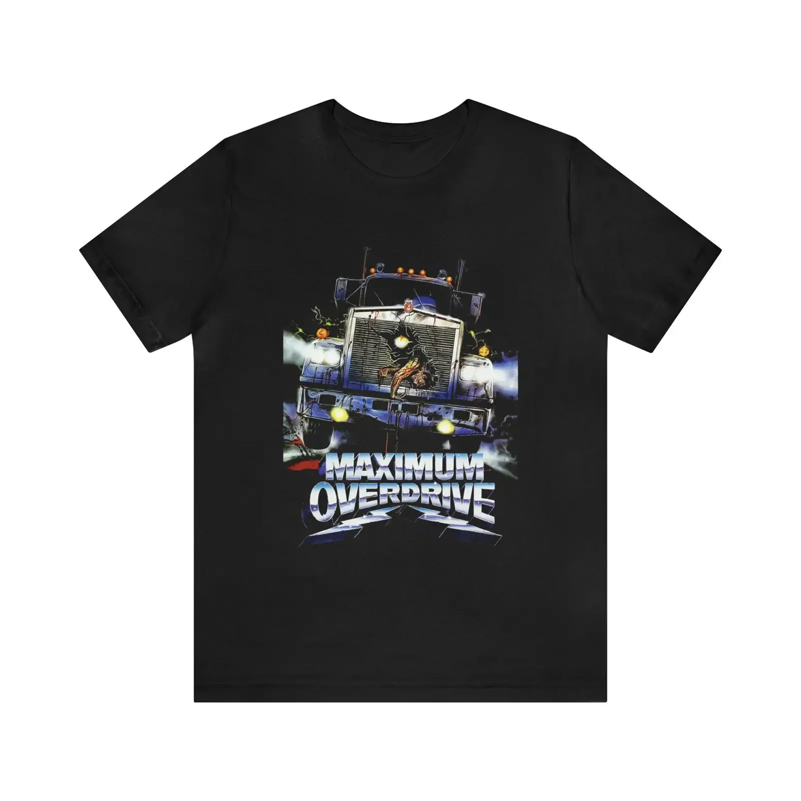 Maximum Overdrive T Shirt  Black Movie vintage Washed Comfortable Slightly Stretched Breathable graphic streetwear homme Unisex