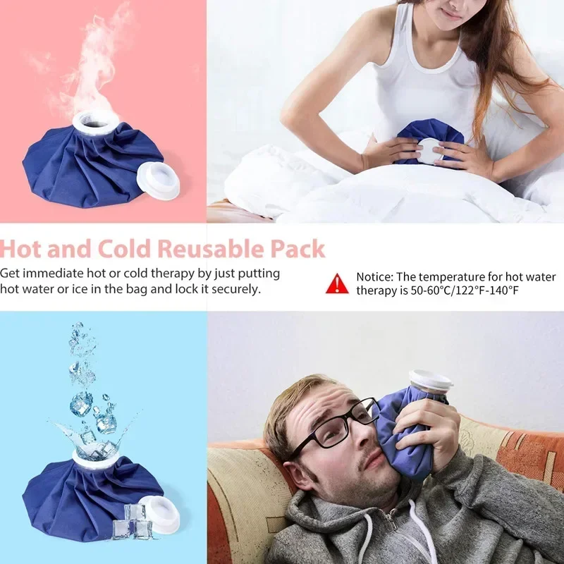 3Pcs Ice Bag Reusable Fixing Band Bandage Medical Cold Pack Hot Water Bag Injuries Pain Relief Ice Pack Wrap Protector