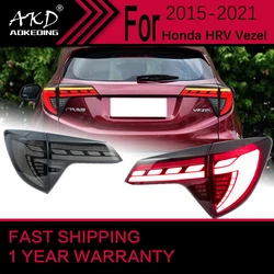 Car Lights for Honda HRV HR-V LED Tail Light 2015-2021 Vezel Rear Stop Lamp Brake Signal DRL Reverse Automotive Accessories