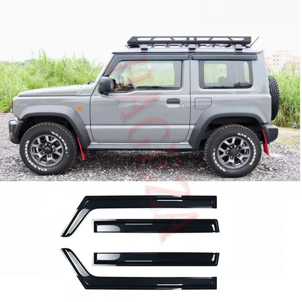 Acrylic Side Window Sun Shade Rain Deflectors Cover Fit For Suzuki Jimny 2Door 2019+