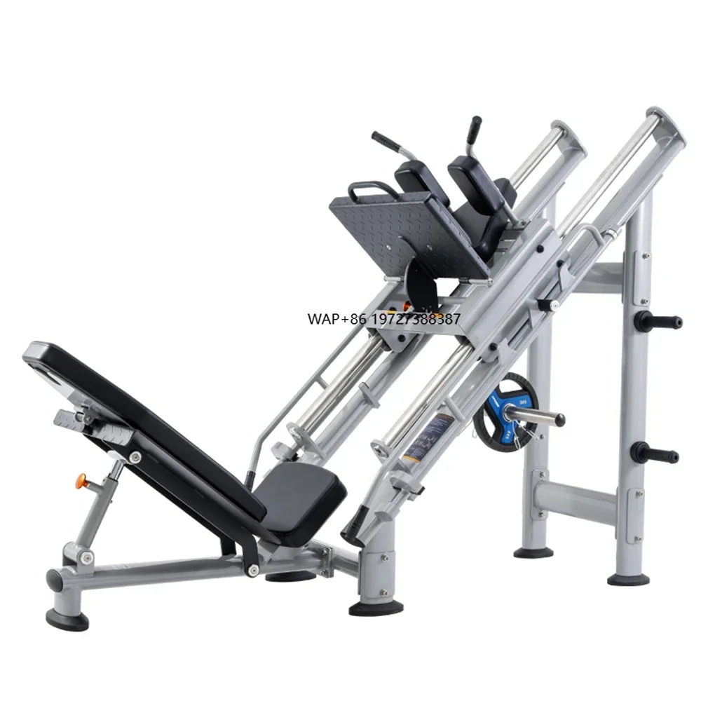 Máquina de Fitness Multifuncional em Aço para Treinamento de Força e Aeróbico em Ambientes Internos, Treinador Comercial de Kick Hack Squat Invertido