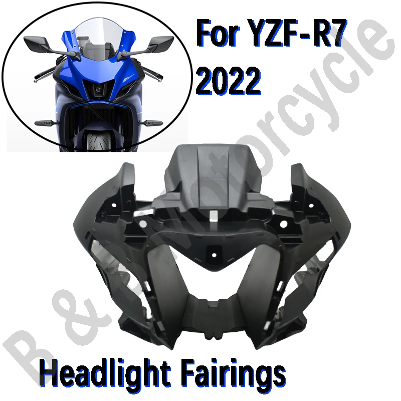 

For YAMAHA R7 Headlight Fairings Motorcycle Fairing Headlight Cowl Nose Amid Cover Fit For Yamaha YZF-R7 R7 2022