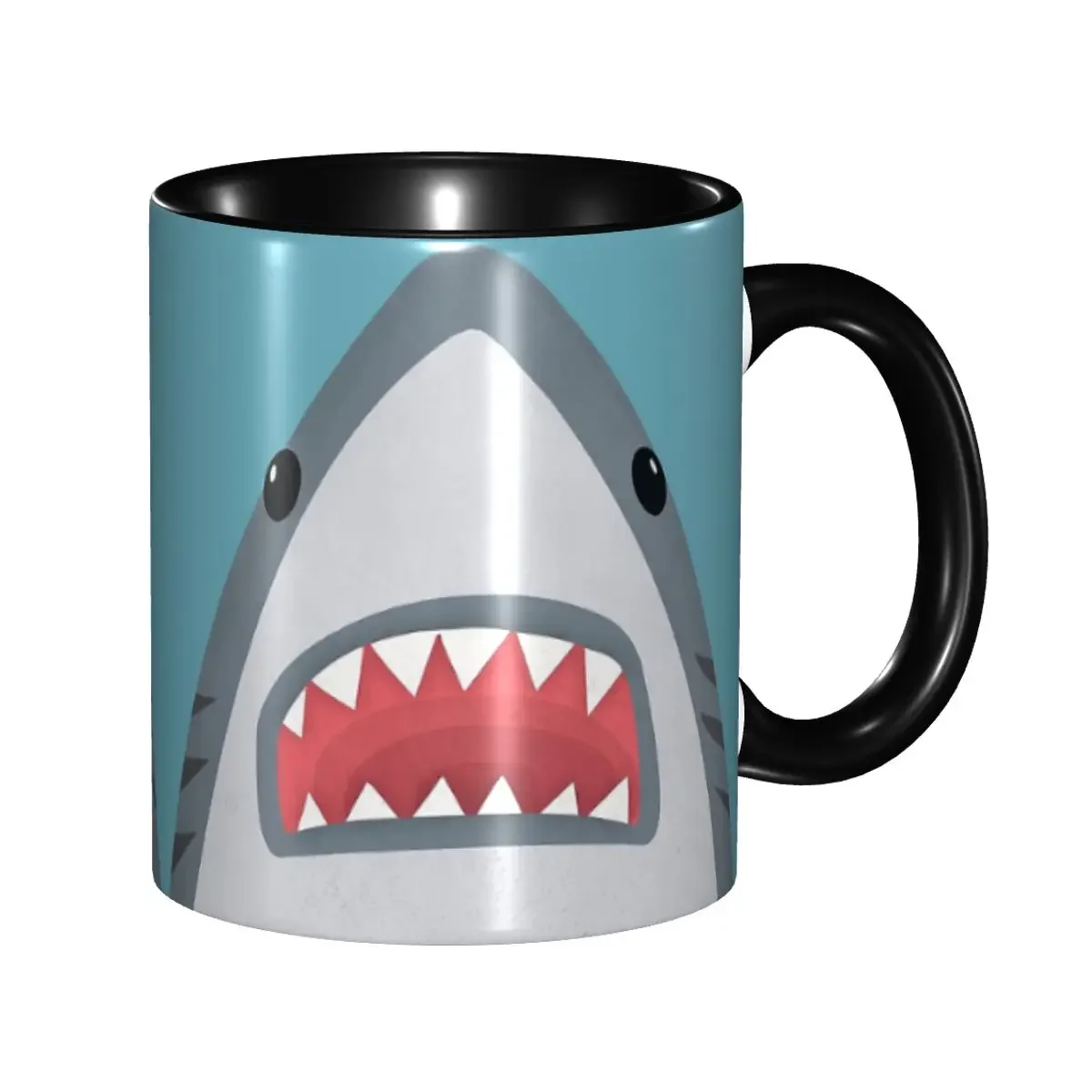 

Дружественная кружка в виде акулы, забавные керамические кофейные чашки, чайные кружки, чашка для молока, посуда для напитков, подарок для женщины и мужчины