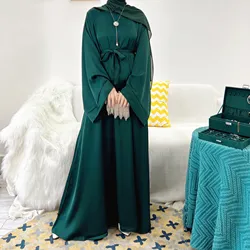 Vestido de Ramadán Abaya para mujer, Hijab musulmán de Dubái, Turquía, ropa islámica lisa, Eid Mubarak Abayas, caftán, vestidos africanos