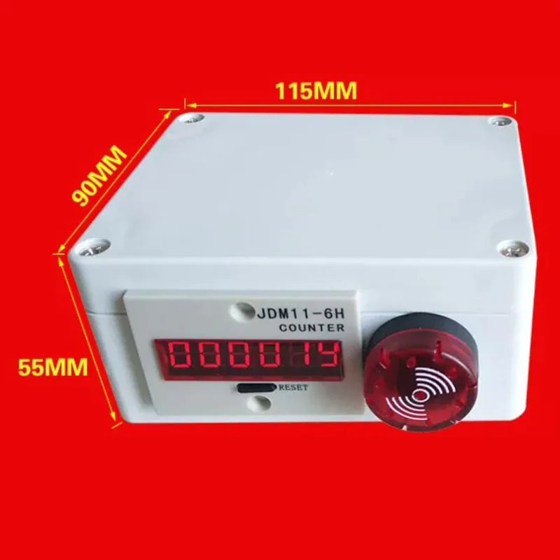 DC24 AC220V Hand Press Electronic Digital Tally Counter Audible Manual Click Counter for Vehicle Workbench Manual Statistics