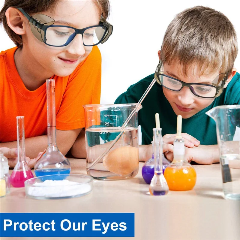 

2025 Trend 32 Pairs Safety Eye Glasses Side Slip Clear Flexible Slip On Shield Fits Small Medium Eyeglasses