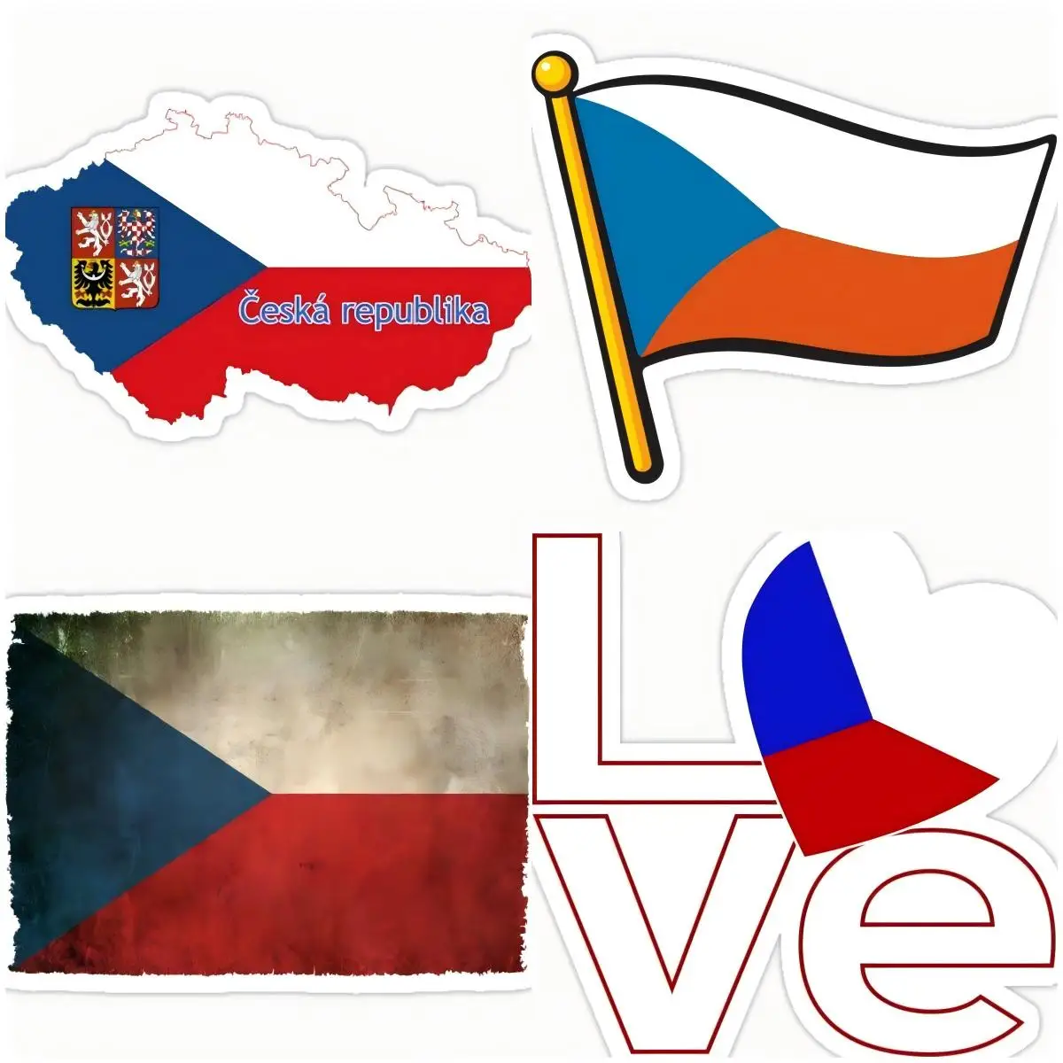 

Czech Republic Camping Automotive Sticker Car Decorations Internal Tools Laptop Gps for Motorcycle Auto Decorations