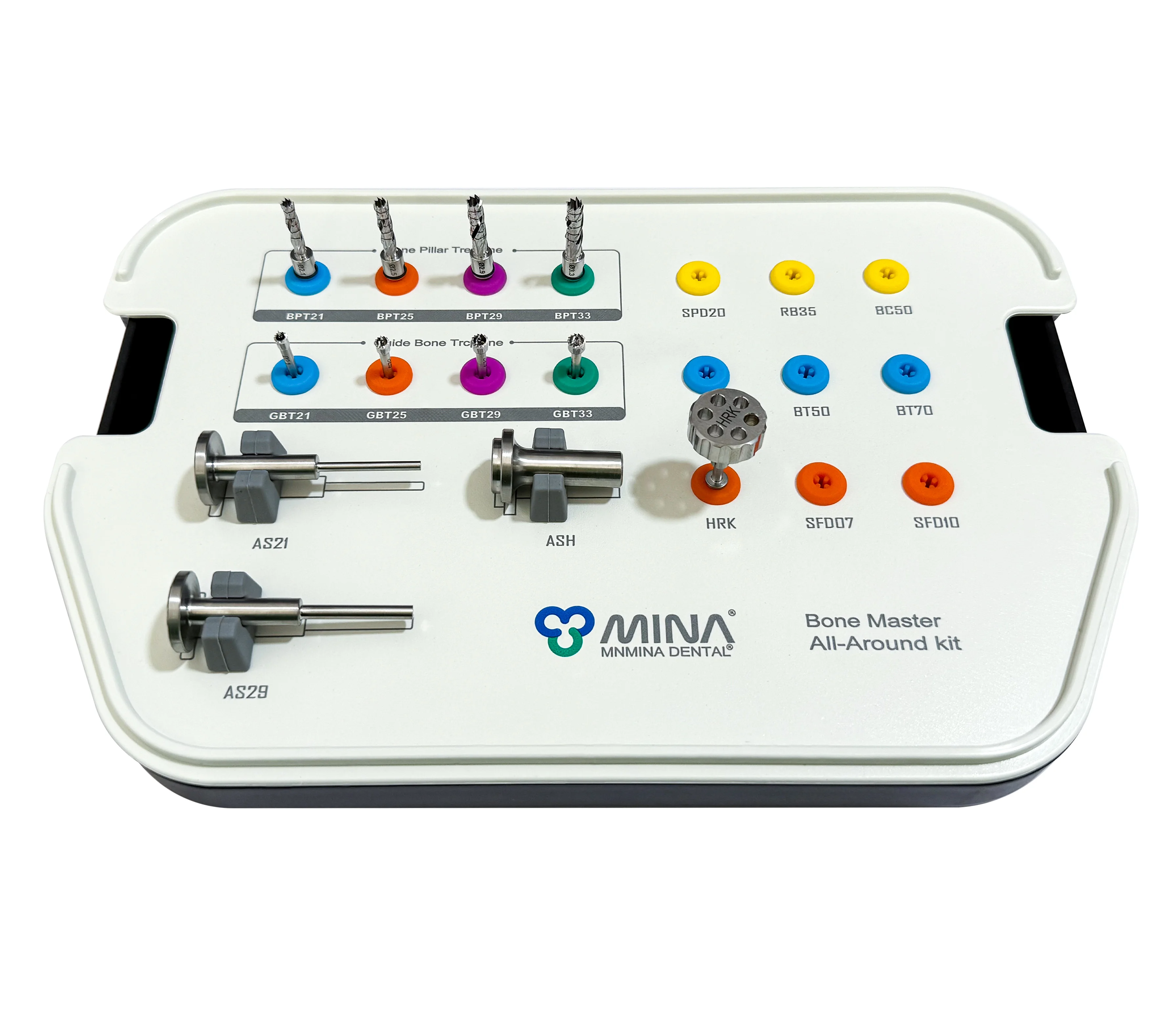 

Набор сверл Trephine с костной стоматологической направляющей Mina (13 шт.) Высококачественная нержавеющая сталь