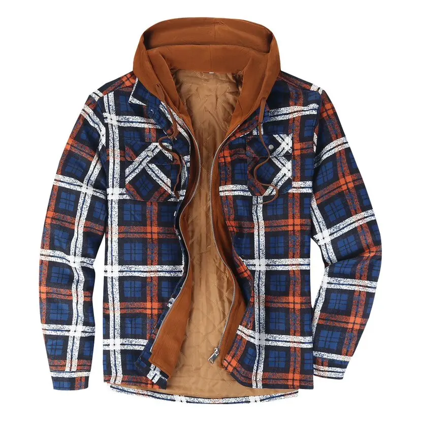 

2025 Men brand winter jacket casual long-sleeved loose-fitting hooded jacket high-quality design warm coat with fashionable hood