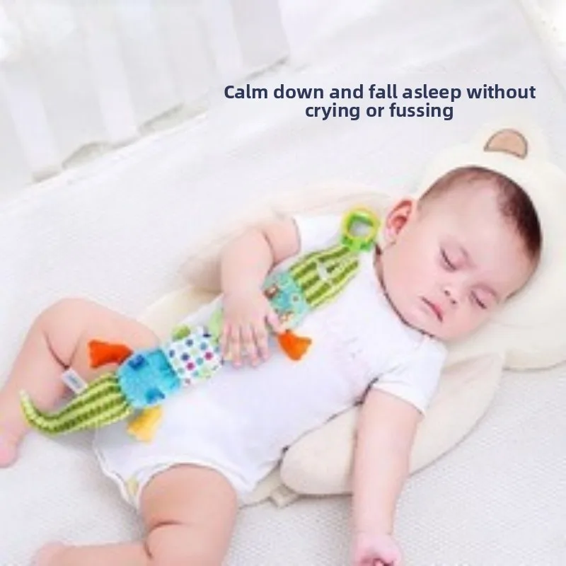 1 stücke 0-6 monate Dental Gum Hand Grip Plüsch Puppe Kann Biss Praxis Greifen Eltern Baby Interaktive Puzzle rassel Beruhigende Spielzeug