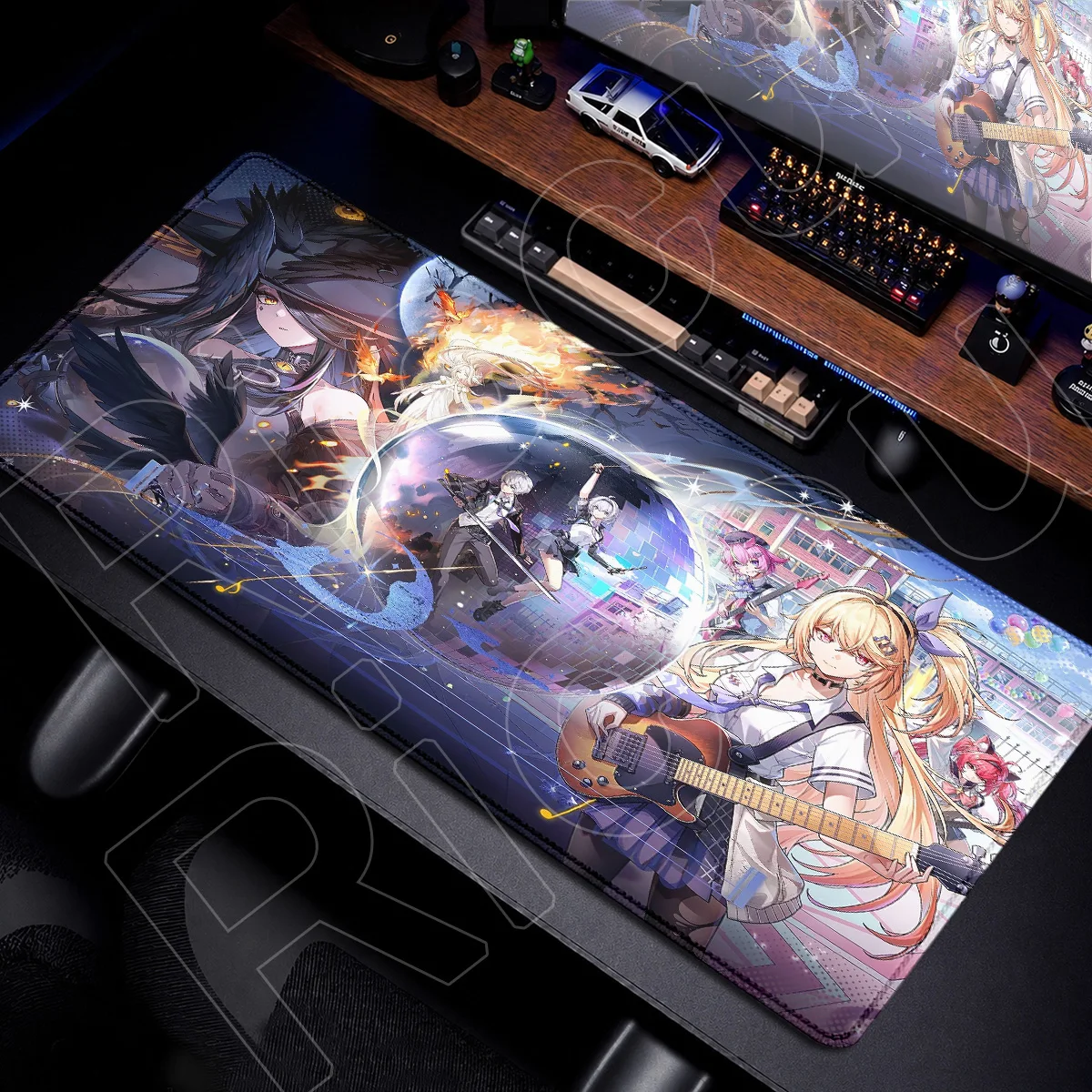 900x400mm Mouse Pad Akane Rin Gaming NTE Neverness To Everness XXL HD Printing Laptop Game Keyboard Carpet PC Rubber Accessories