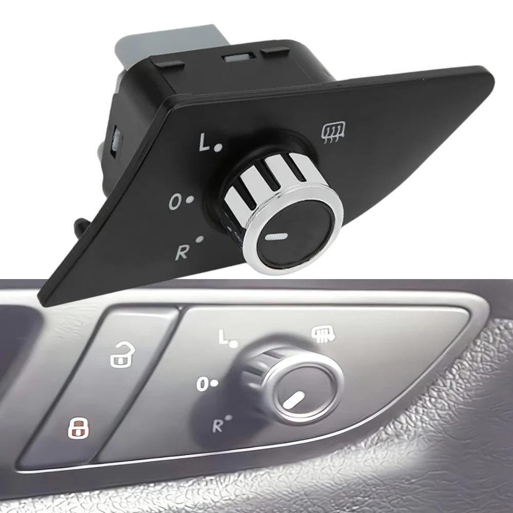 

Car Side Rearview Mirror Knob Switch Heating Control for VW Passat B7 2011 2012 2013 2014 2015 561959565C 561959565