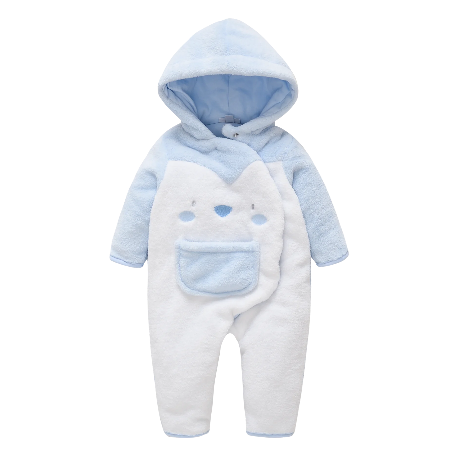 Kavkas Winter Baby Boy Rompers Cartoon Print Newborn Thicken Cotton Clothes Long Sleeve Premature Baby Overalls