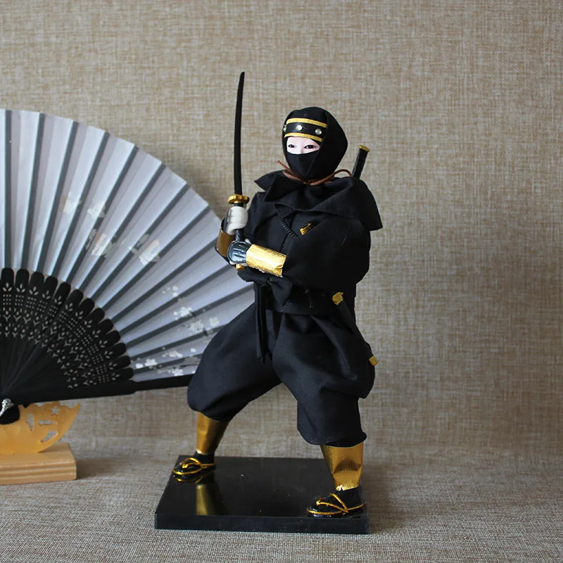 Japanese Ninja Doll Samurai Restaurant Hotel Cafe Home Decor Ornaments Gifts