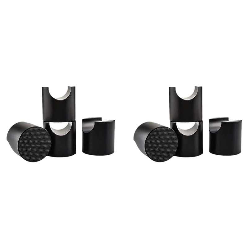 8Pcs HIFI Cable Stand Booster Holder Support Frame Anti-Shock Foot Multi-Function Speaker Cable Trailing Pad Black