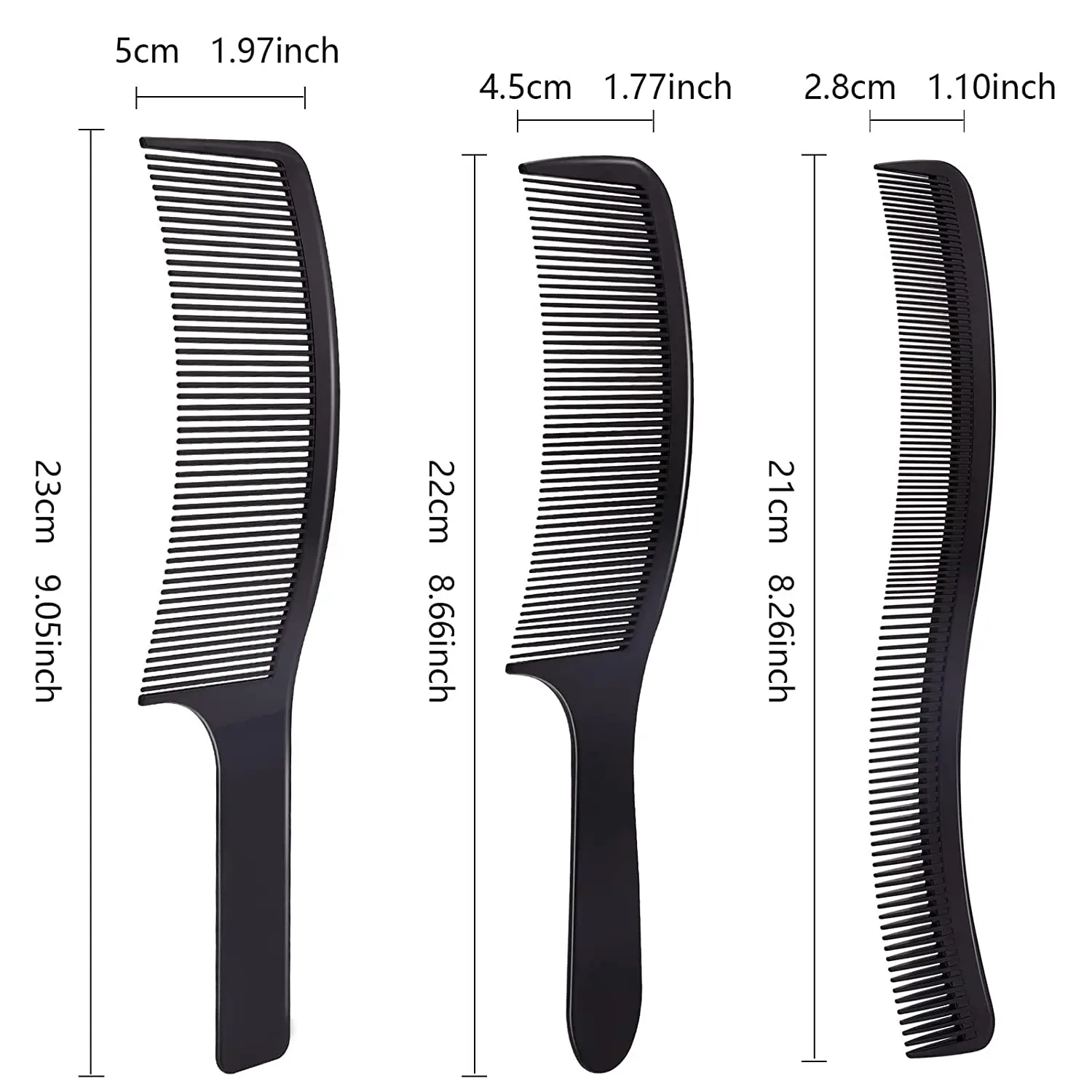 Professional Haircutting Comb Curved Barber Clipper Comb Hairdressing Stylist Supplies Salon Haircutting Comb