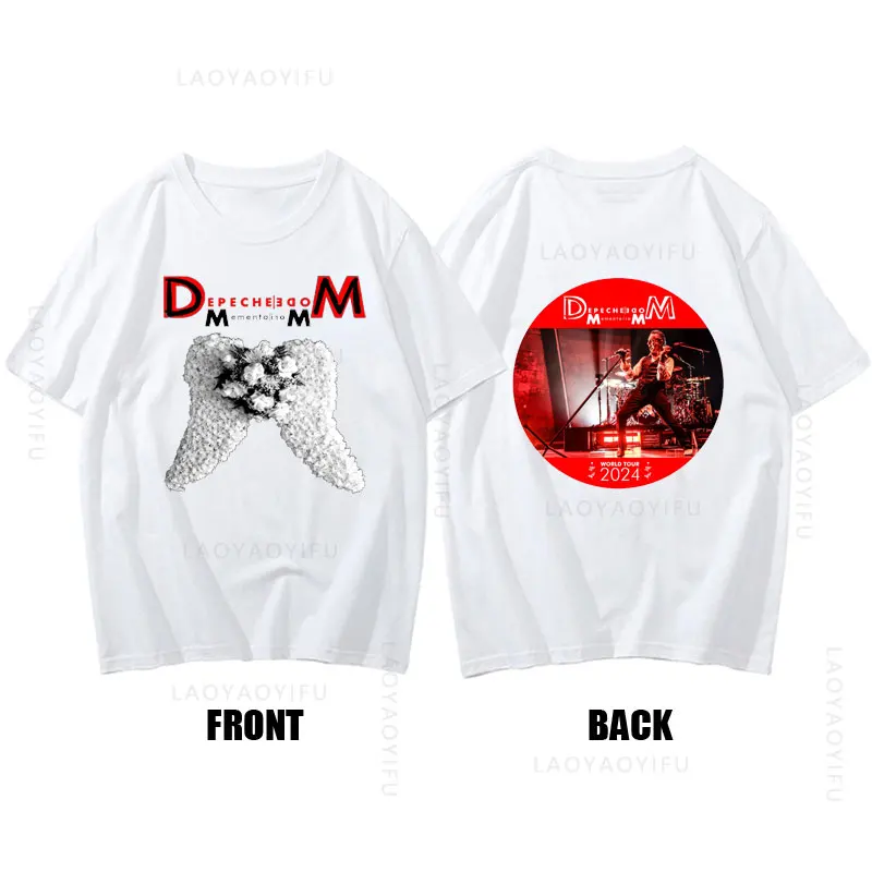 

2024 Hot Sale Depeche Mode Theme 100%Cotton T Shirt Unique Unisex Hip-hop Short Sleev Tees Summer O-neck Streetwear Print Tops
