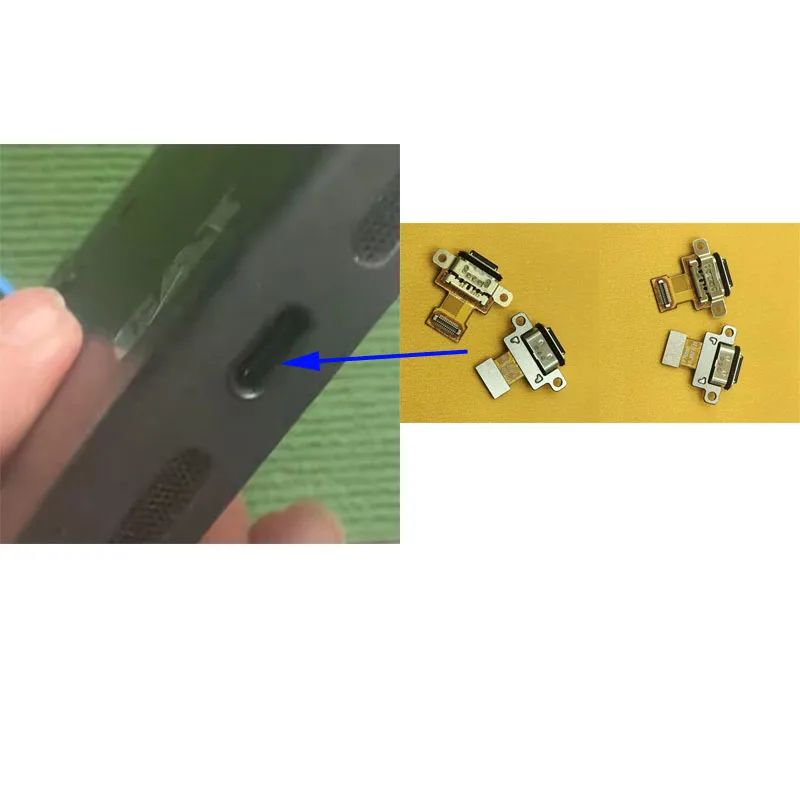 1-個充電器ドックポートボードプラグ-usb-充電コネクタジャックコンタクトソケットボードフレックスケーブルリボンキャタピラー-cat-s75-用