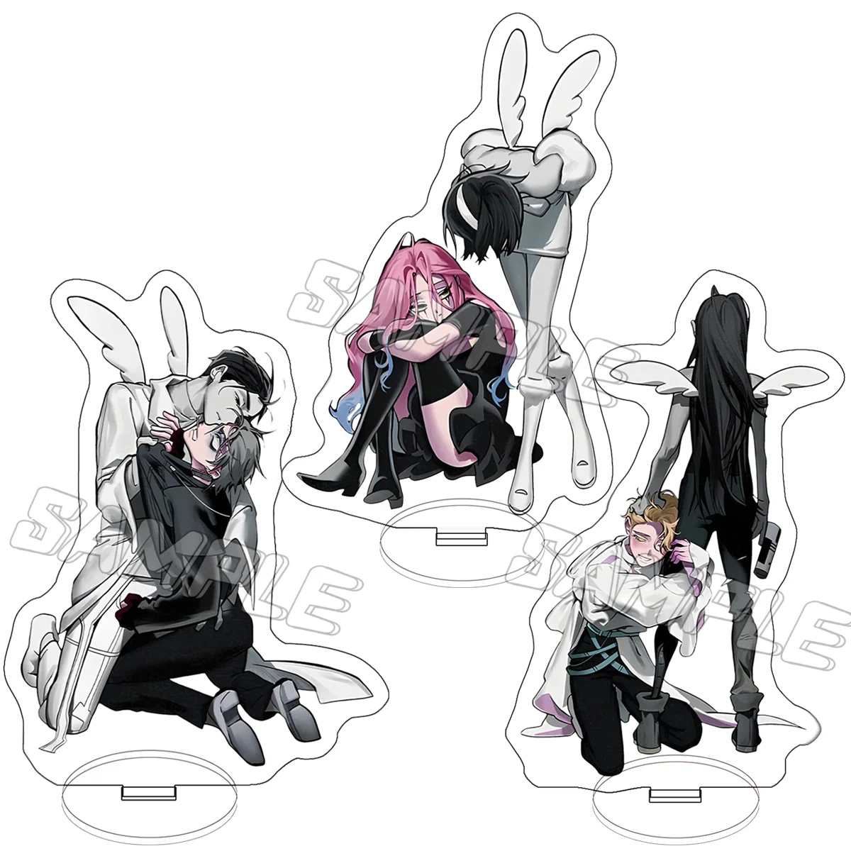 15 سنتيمتر الغريبة المرحلة إيفان و تيل هدية أرقام الاكريليك حامل أنيمي نموذج عمل الشكل حلية اكسسوارات نماذج سطح المكتب الحلي