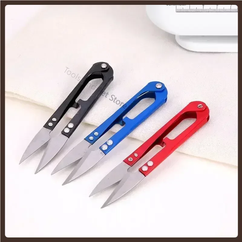

New Useful Stainless Steel Stitch U-Shape Use Scissors Cut Fishing Line Trimming Nipper Essential Cross Accessories