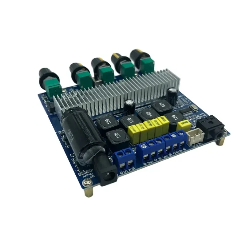 Bluetooth amplifier board 5.0 fever TPA3116 high-power 2.1 overweight subwoofer 12-24V finished
