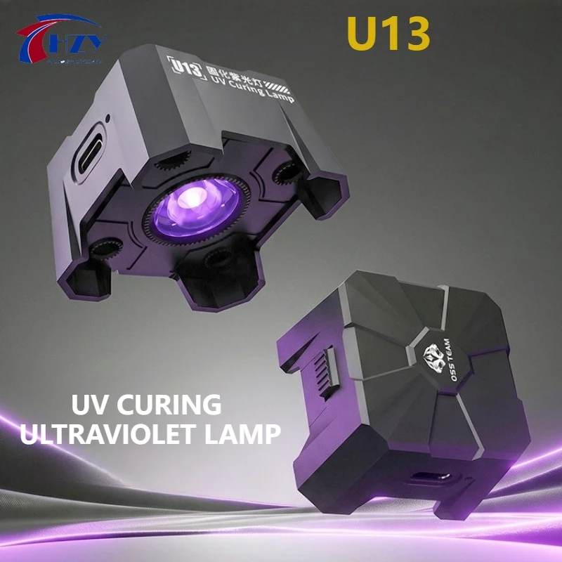 OSS TEAM U13 UV Curing Light Lamp with Cooling Fans Tools for Mobile Phones Motherboard IC Chip PCB Repair Smoke Exhaust