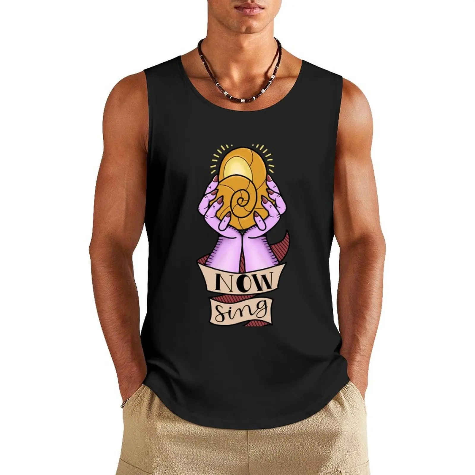 

Now sing Tank Top plain t-shirt t-shirt for man sleeveless tshirts for men