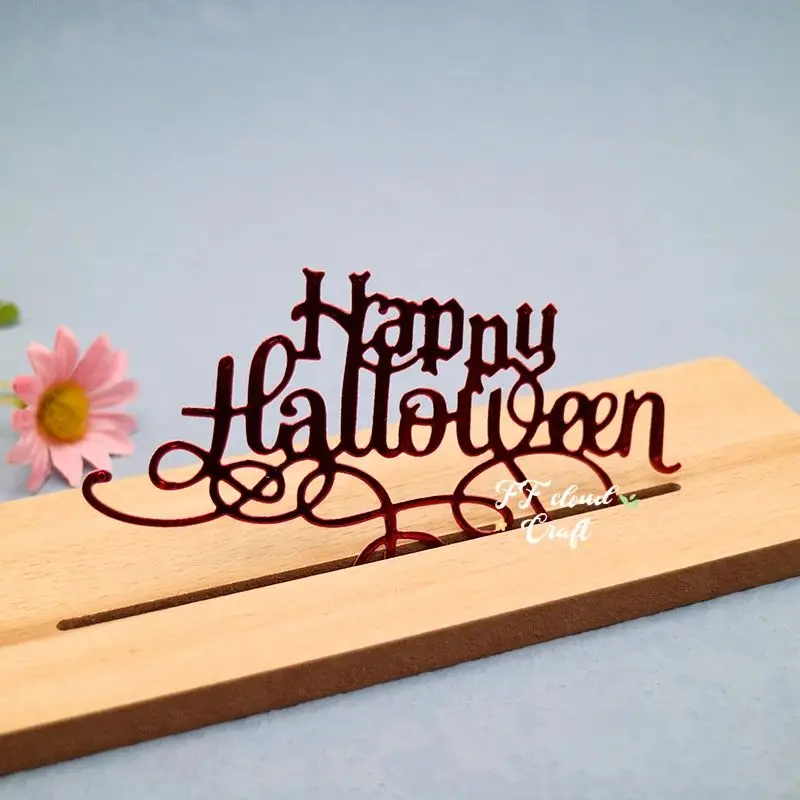 

HAPPY HALLOWEEN Letter Cutting Dies Scrapbook Paper Card Embossing Knife Die DIY Card Album Craft Decoration Dies New Arrivals