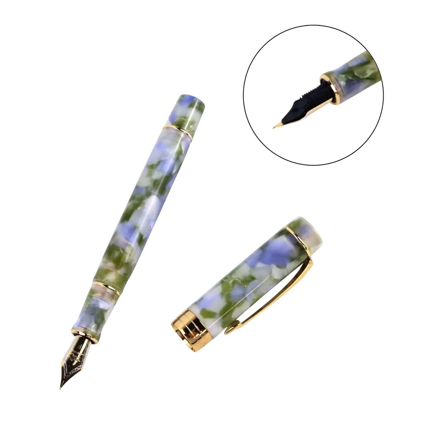 Beautiful Jinhao Centennial 100 Fountain Pen Golden Clip F Nibs with Converter school supplies office Writing Ink Pen Gifts pens