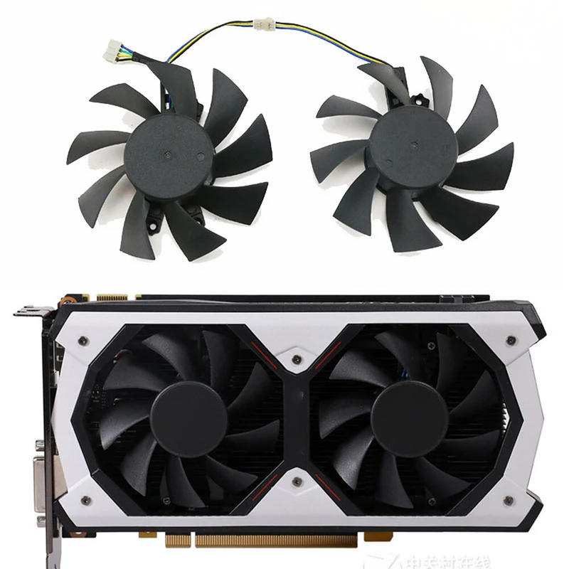 Z For Hasee GTX950 960 750ti GM50Ti Graphics Card Cooling Fan 75mm T128015SH 4Pin