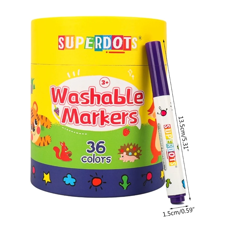 

Dropship Washable Marker Colored Marker Pen for Coloring Book DIY Scrapbooking Cardmaking